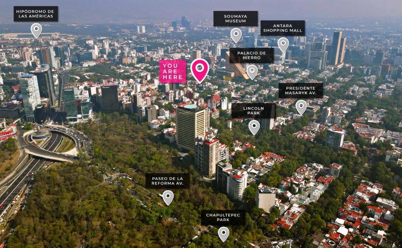 Uliv Parque Lincoln Apartman Mexikóváros Kültér fotó