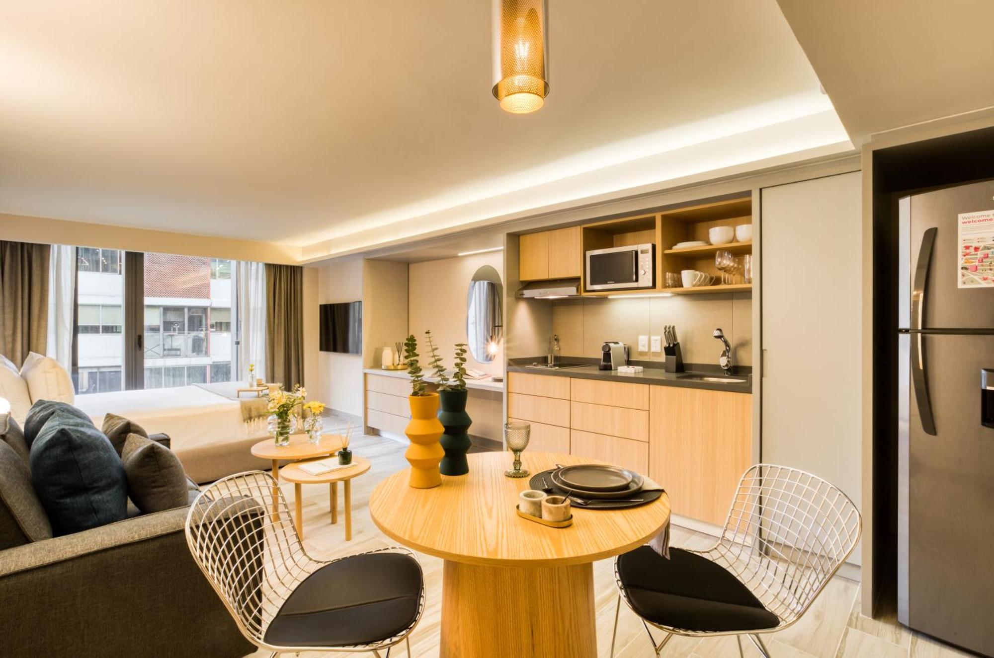 Uliv Parque Lincoln Apartman Mexikóváros Szoba fotó