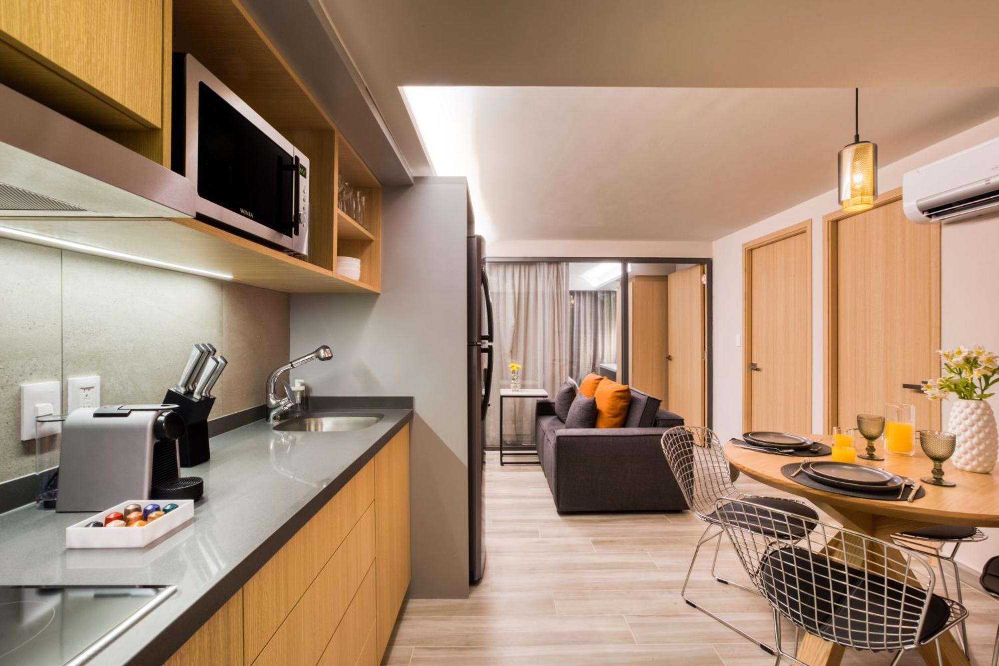 Uliv Parque Lincoln Apartman Mexikóváros Szoba fotó